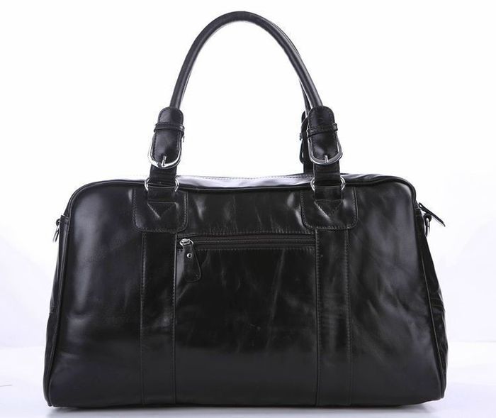 Мужская дорожная сумка Vintage 14135 кожаная Черная купить недорого в Ты Купи