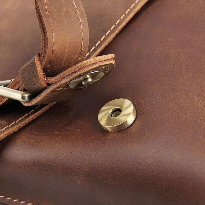 Мужская кожаная коричневая сумка Vintage 20206 купить недорого в Ты Купи
