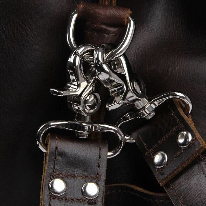 Чоловічий шкіряний портфель Vintage 14542 Темно-коричневий купити недорого в Ти Купи