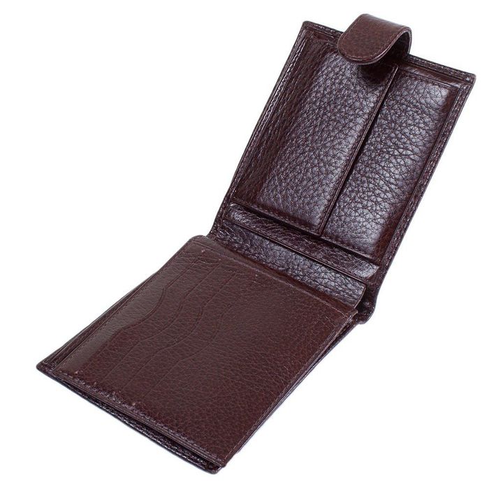 Мужской кожаный коричневый кошелек DESISAN SHI080-019 купить недорого в Ты Купи