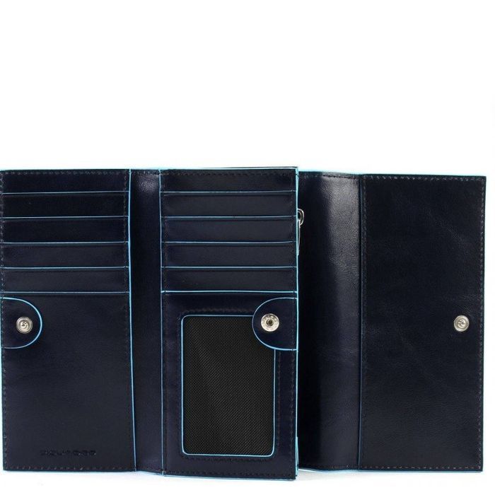 Кожаный кошелек Piquadro BL SQUARE/N.Blue PD4529B2R_BLU2 купить недорого в Ты Купи