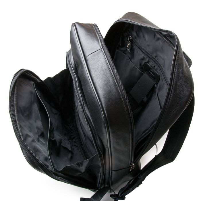 Рюкзак кожаный мужской BRETTON 8003-78 black купить недорого в Ты Купи