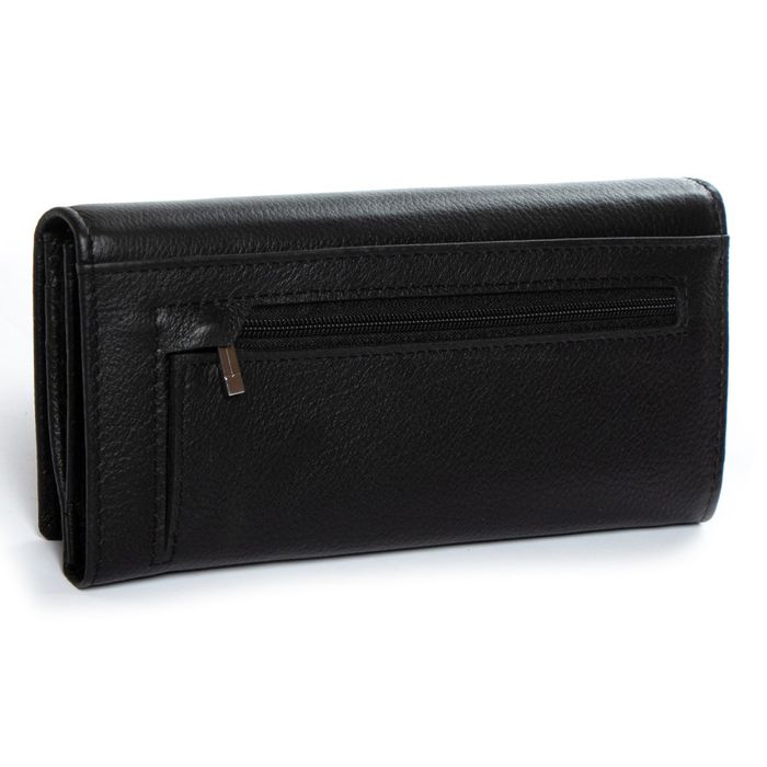 Шкіряний жіночий гаманець Classik DR. BOND W502 black купити недорого в Ти Купи