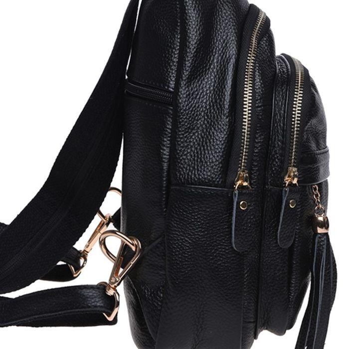 Жіночий шкіряний рюкзак Keizer K11032-black купити недорого в Ти Купи
