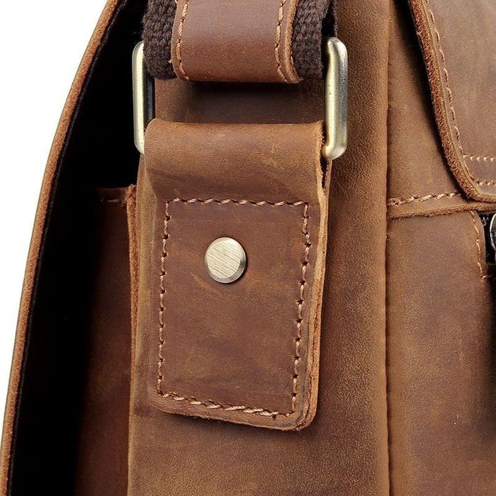 Чоловіча шкіряна коричнева сумка Vintage 20206 купити недорого в Ти Купи