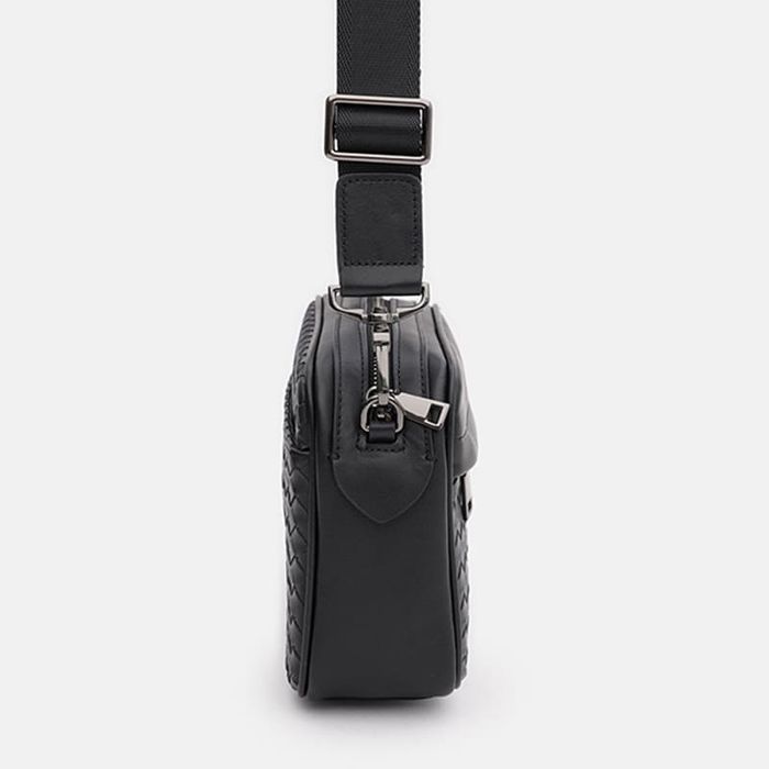 Чоловіча шкіряна сумка Ricco Grande K16612bl-black купити недорого в Ти Купи