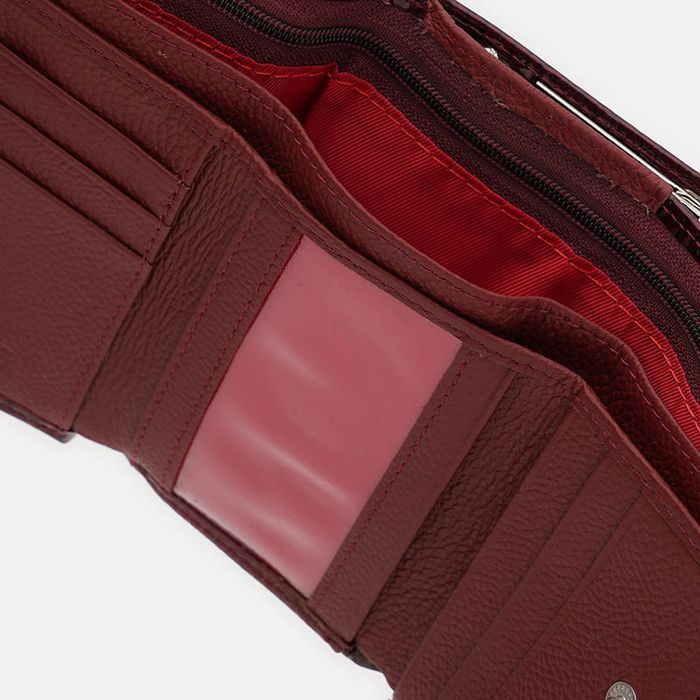 Женский кожаный кошелек Ricco Grande K1AE308b-bordo купить недорого в Ты Купи