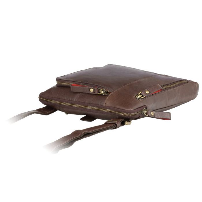 Мужская кожаная сумка-планшет Visconti ROY ML-20 BRN купить недорого в Ты Купи