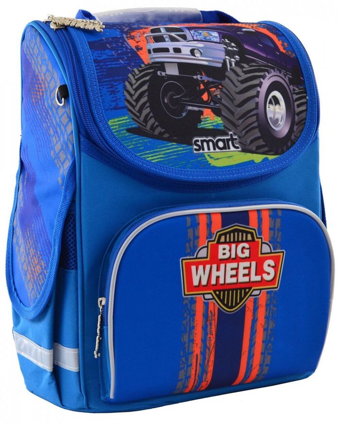 Школьный каркасный рюкзак Smart 12 л для мальчиков PG-11 «Big Wheels» (555971) купить недорого в Ты Купи