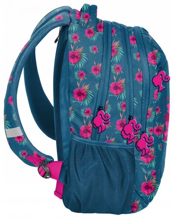 Женский городской рюкзак 25L Paso Barbie Flowers BAI-2808 синий купить недорого в Ты Купи