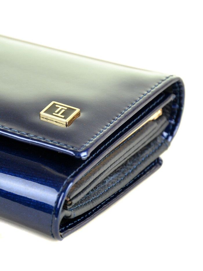 Женский кошелек из натуральной кожи GOLD BRETTON W46 dark-blue купить недорого в Ты Купи