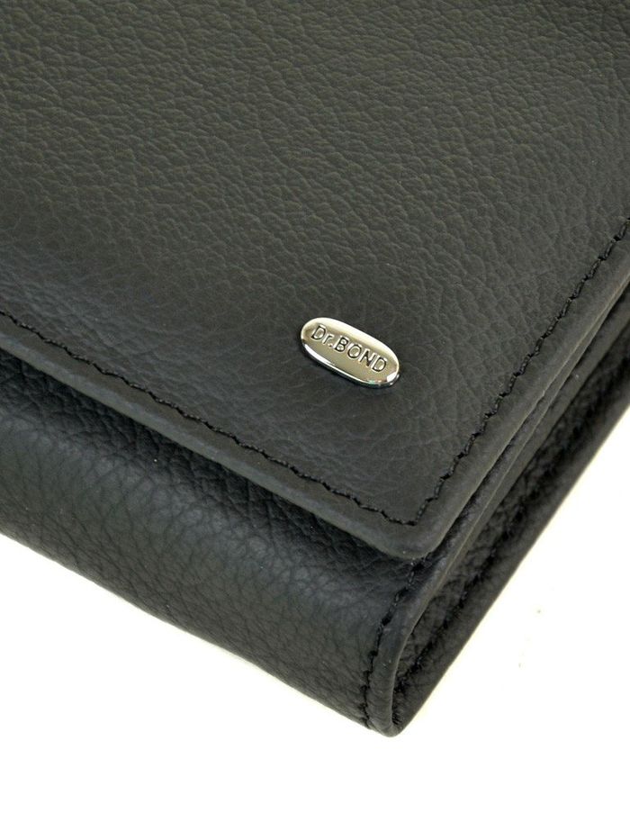 Жіночий шкіряний чорний гаманець Classik dr.Bond W501 black купити недорого в Ти Купи