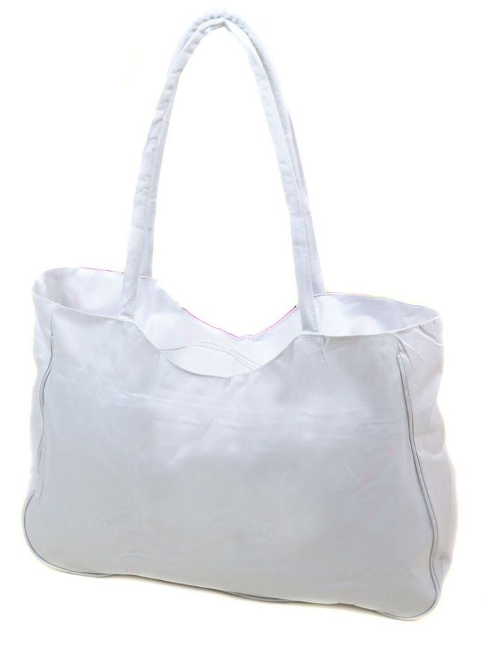 Женская белая Летняя пляжная сумка Podium /1331 white купить недорого в Ты Купи