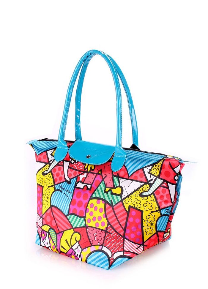 Жіноча різнобарвна сумка з поліестеру POOLPARTY купити недорого в Ти Купи