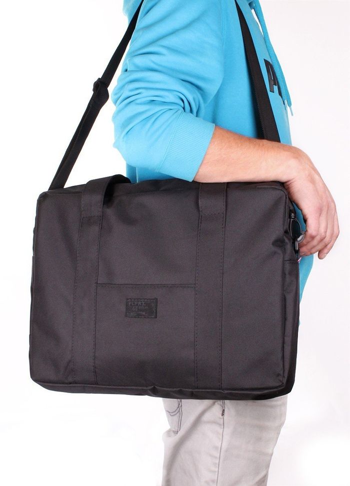 Мужская черная сумка из полиэстера College POOLPARTY купить недорого в Ты Купи