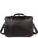 Чоловічий шкіряний портфель Vintage 14542 Темно-коричневий