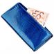 Жіночий синій гаманець з натуральної лакової шкіри ST Leather 18901 Синій