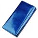 Женский синий кошелёк из натуральной лаковой кожи ST Leather 18901 Синий