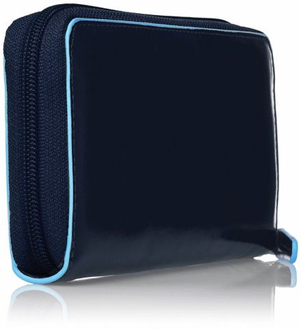 Синее кожаное женское портмоне Piquadro Blue Square (PD3229B2_BLU2) купить недорого в Ты Купи