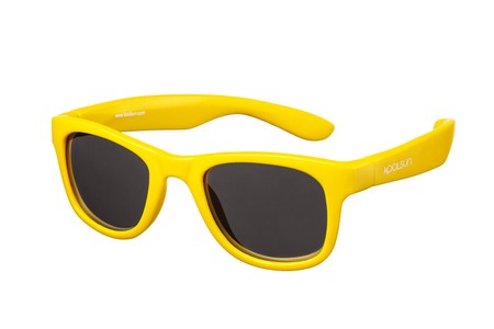 Дитячі сонцезахисні окуляри Koolsun Wave золотого кольору 3+ (KS-WAGR003) купити недорого в Ти Купи