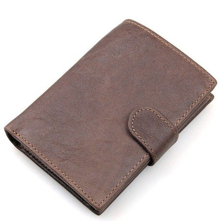 Чоловічий шкіряний гаманець Vintage 14404 Коричневий купити недорого в Ти Купи