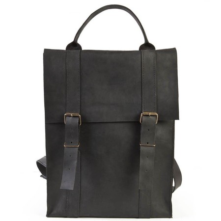 Рюкзак унисекс ручной работы из кожи BOGZ Max CH Black P49M5S6 купить недорого в Ты Купи