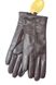 Темно-коричневые кожаные женские перчатки Shust Gloves L