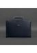 Жіноча шкіряна сумка для ноутбука і документів BlankNote темно-синя Краст BN-BAG-36-NAVY-BLUE