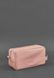 Жіноча шкіряна косметична сумка 6.0 рожевий флотар BN-CB-6-BARBI