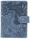Обкладинка для паспорта зі шкіри Hi Art «Mehendi Art» PB-02/1 Shabby Lagoon Блакитний купити недорого в Ти Купи