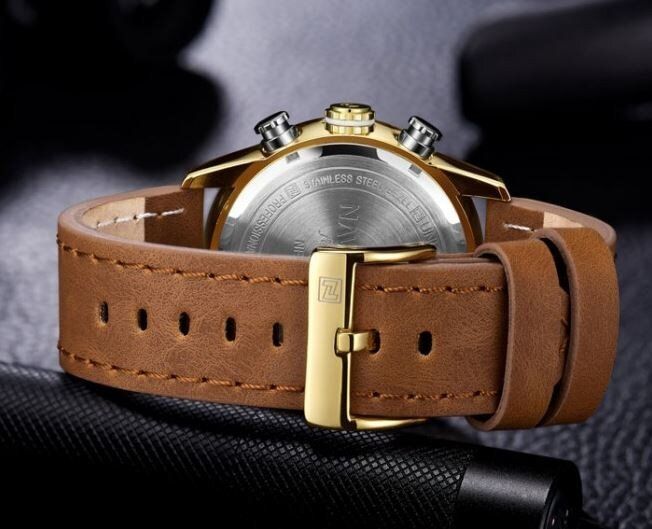 Мужские часы NAVIFORCE STRIKE GOLD NF9144 (1240) купить недорого в Ты Купи