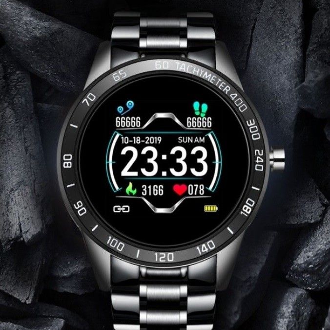 Мужские смарт-часы SMART LIGE OMEGA BLACK (2355) купить недорого в Ты Купи