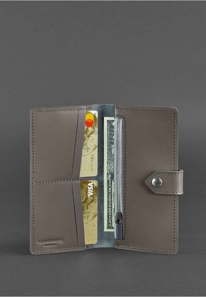Шкіряний жіночий гаманець BlankNote bn-pm-3-1-beige купити недорого в Ти Купи