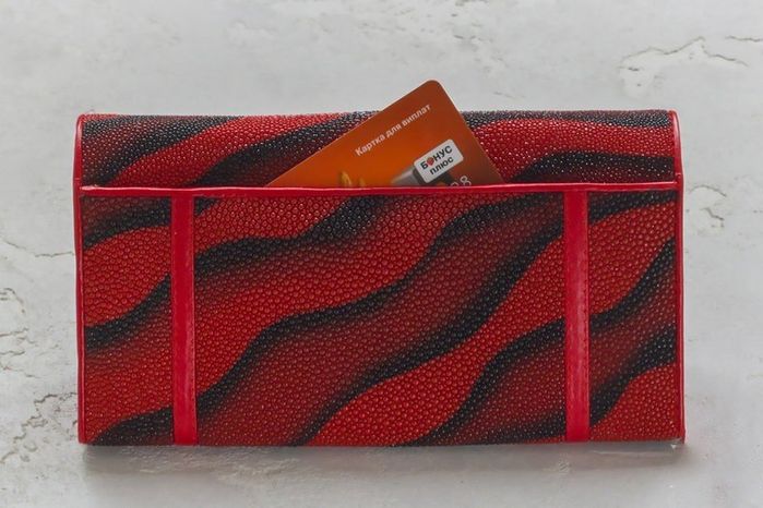Жіночий гаманець зі шкіри ската Ekzotic Leather stw11 купити недорого в Ти Купи