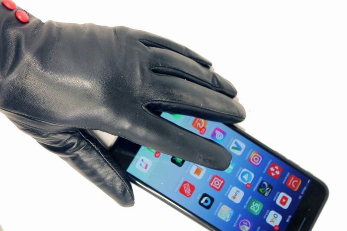 Женские кожаные сенсорные перчатки Shust Gloves 703 купить недорого в Ты Купи