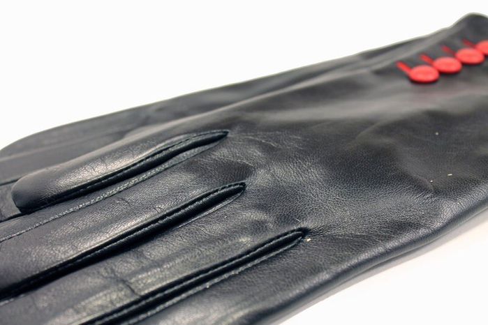 Жіночі шкіряні сенсорні рукавички Shust Gloves 703 купити недорого в Ти Купи