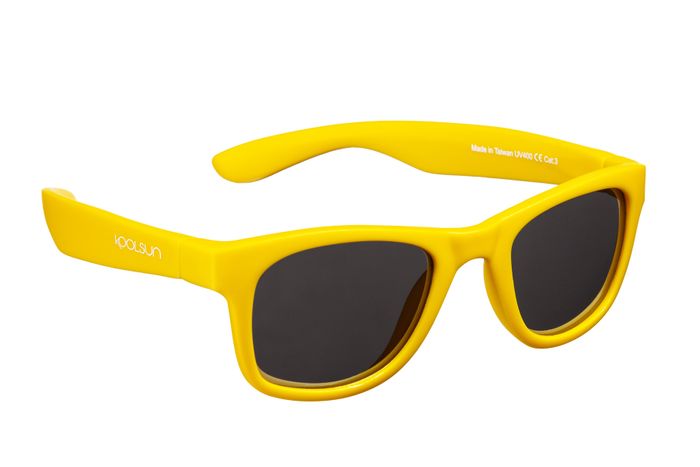 Детские солнцезащитные очки Koolsun Wave золотого цвета 3+ (KS-WAGR003) купить недорого в Ты Купи