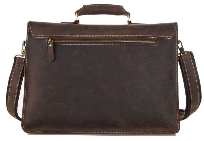 Мужской кожаный портфель Vintage 14246 Темно-коричневый купить недорого в Ты Купи