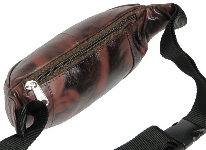 Шкіряна коричнева поясна сумка Always Wild 907-TT brown купити недорого в Ти Купи