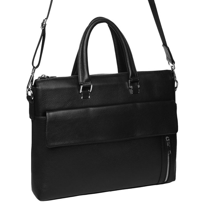 Чоловіча шкіряна сумка Keizer K117614-black купити недорого в Ти Купи