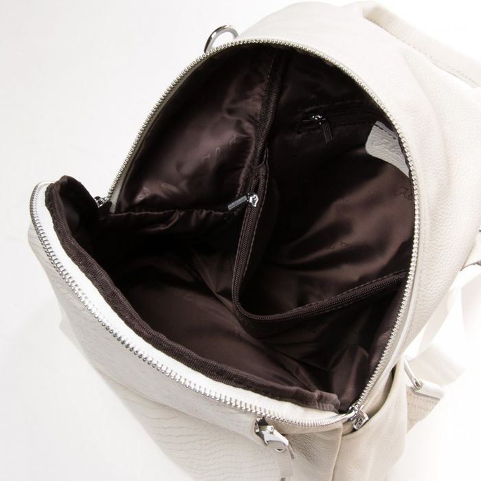 Женская кожаная сумка рюкзак ALEX RAI 28-8907-9 beige купить недорого в Ты Купи