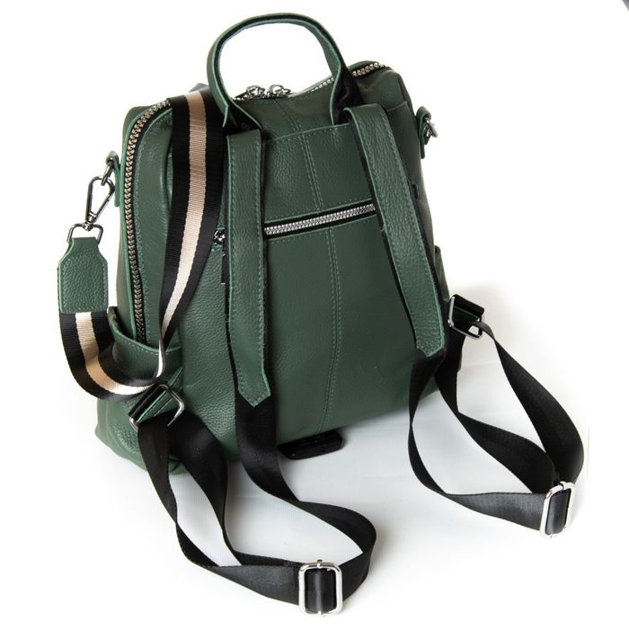 Женская кожаный рюкзак ALEX RAI 8781-9 green купить недорого в Ты Купи