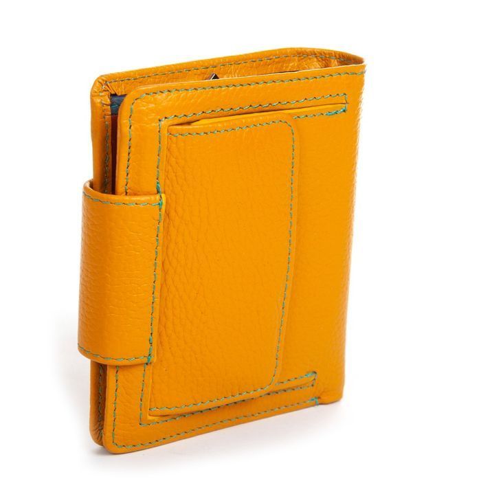 Шкіряний жіночий гаманець Rainbow DR. BOND WRS-415-1 yellow купити недорого в Ти Купи
