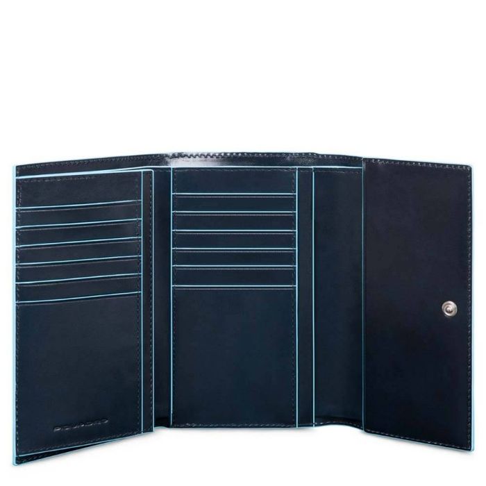 Кожаный кошелек Piquadro Blue Square (B2) PD4152B2R_BLU2 купить недорого в Ты Купи