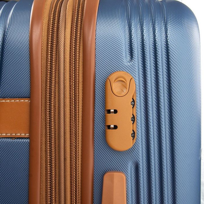 Комплект валіз 2/1 ABS-пластик PODIUM 8387 blue змійка 31491 купити недорого в Ти Купи