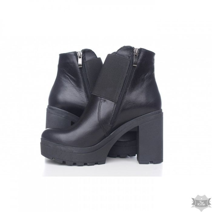 Женские кожаные ботинки на резинке Villomi 714-05k купить недорого в Ты Купи