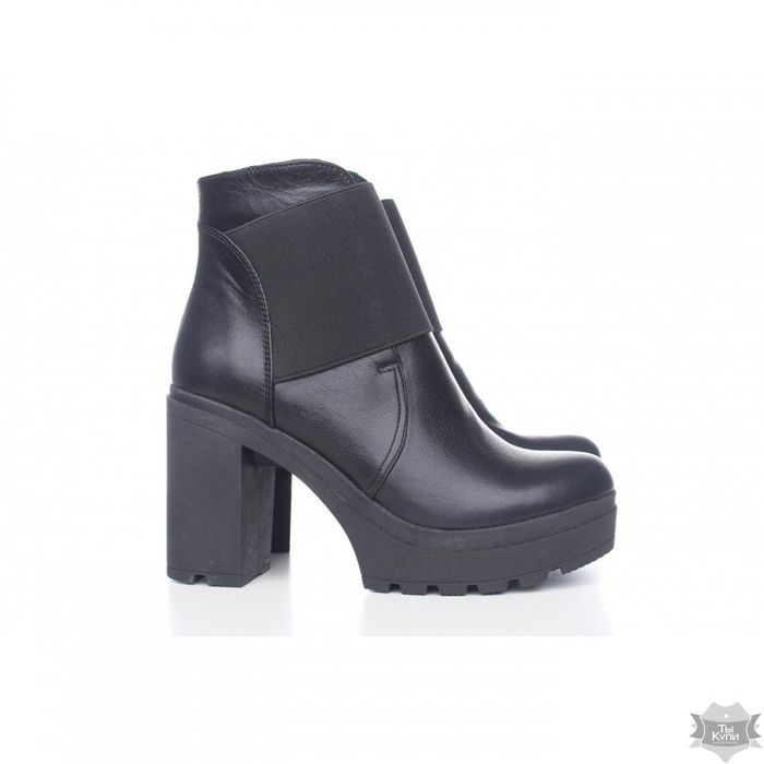Женские кожаные ботинки на резинке Villomi 714-05k купить недорого в Ты Купи