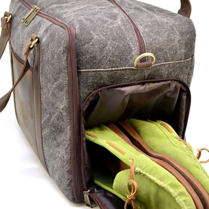 Дорожная комбинированная сумка TARWA rg-3032-4lx Коричневый; Серый купить недорого в Ты Купи