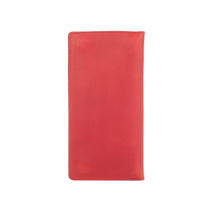Кожаный бумажник Hi Art WP-02 Shabby Red Berry Mehendi Classic Красный купить недорого в Ты Купи