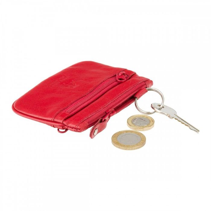 Шкіряна ключниця Visconti CP3 (Red) купити недорого в Ти Купи
